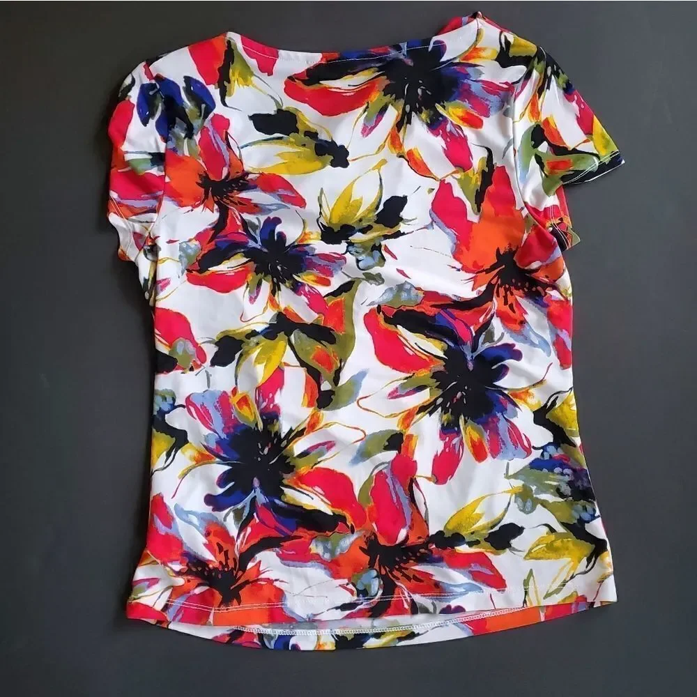 212 collection Multi Floral Print Blouse - Picture 6 of 10